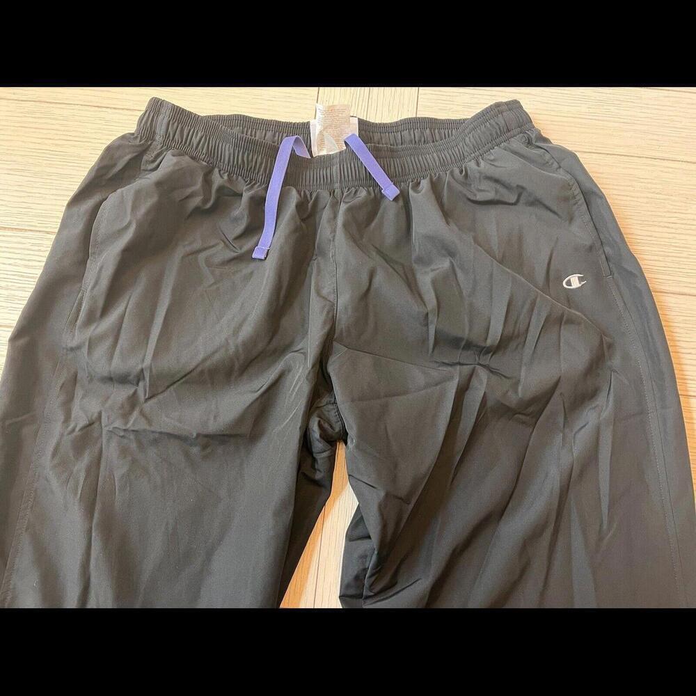 Men’s Champion Zip Gathered Ankle Active Track Pants, Lined, Poly, Size L - Picture 7 of 11